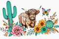 16 oz Western Highland cow wrap